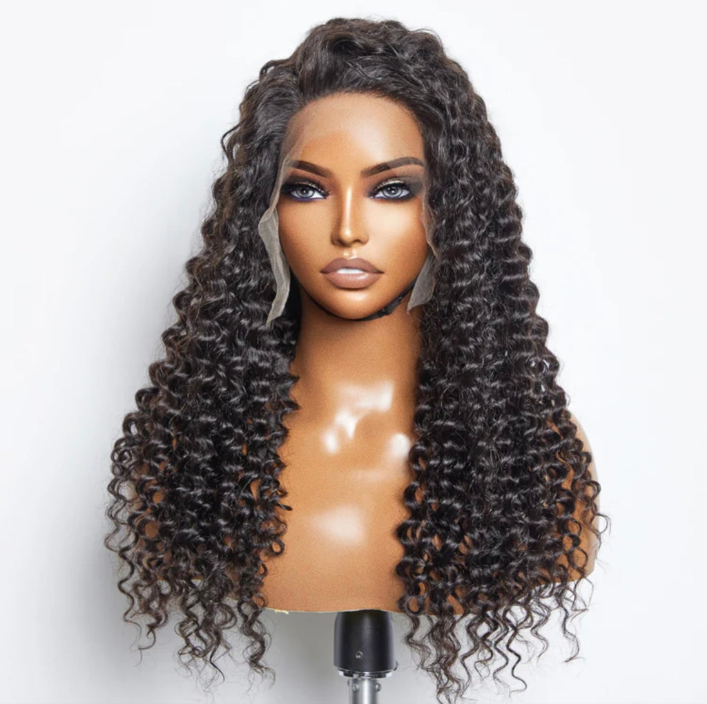 Deep wavy lace frontal wig