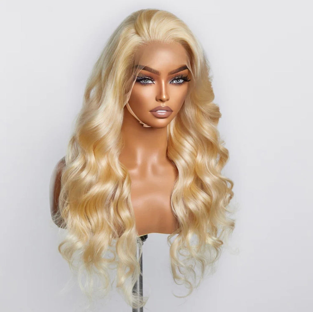 613 body wave blonde lace frontal wig
