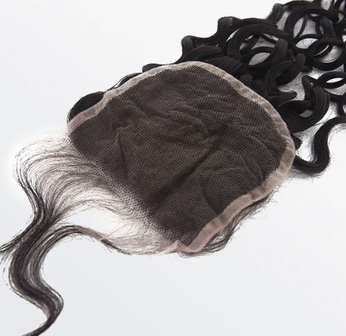 Water wave lace closure