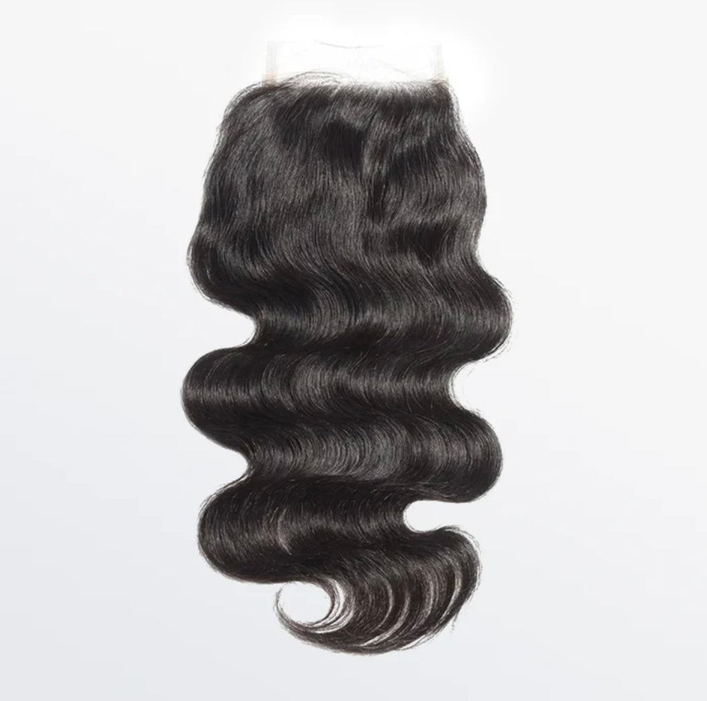 Body wave lace closure