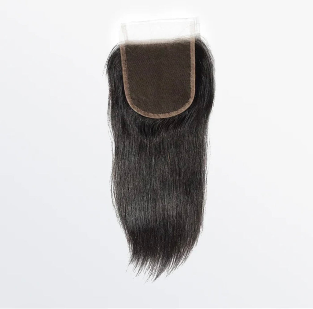 Straight hair lace closure