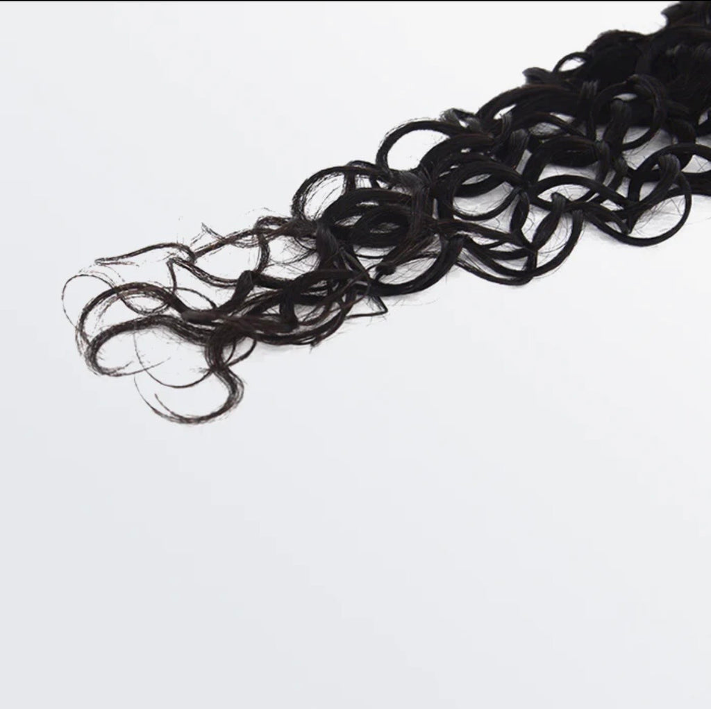 Water wave lace closure