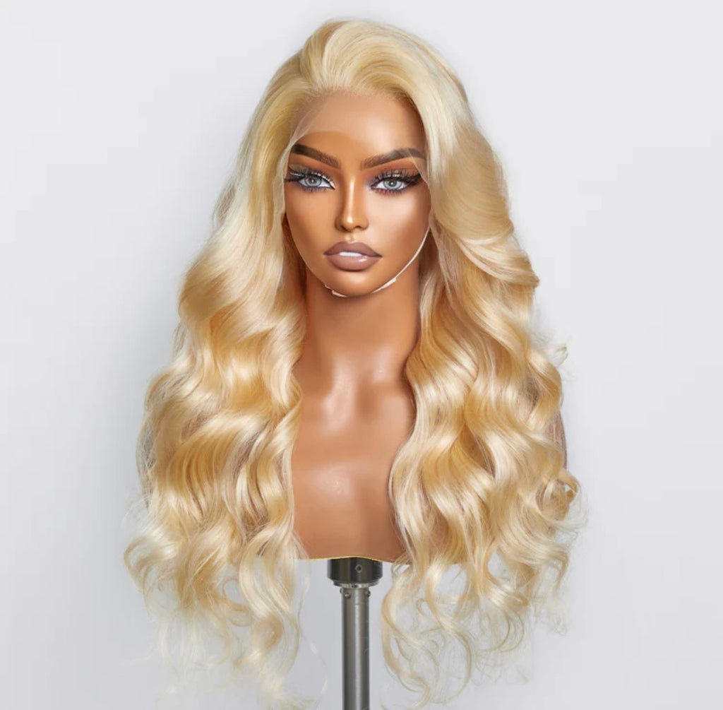 613 body wave blonde lace frontal wig