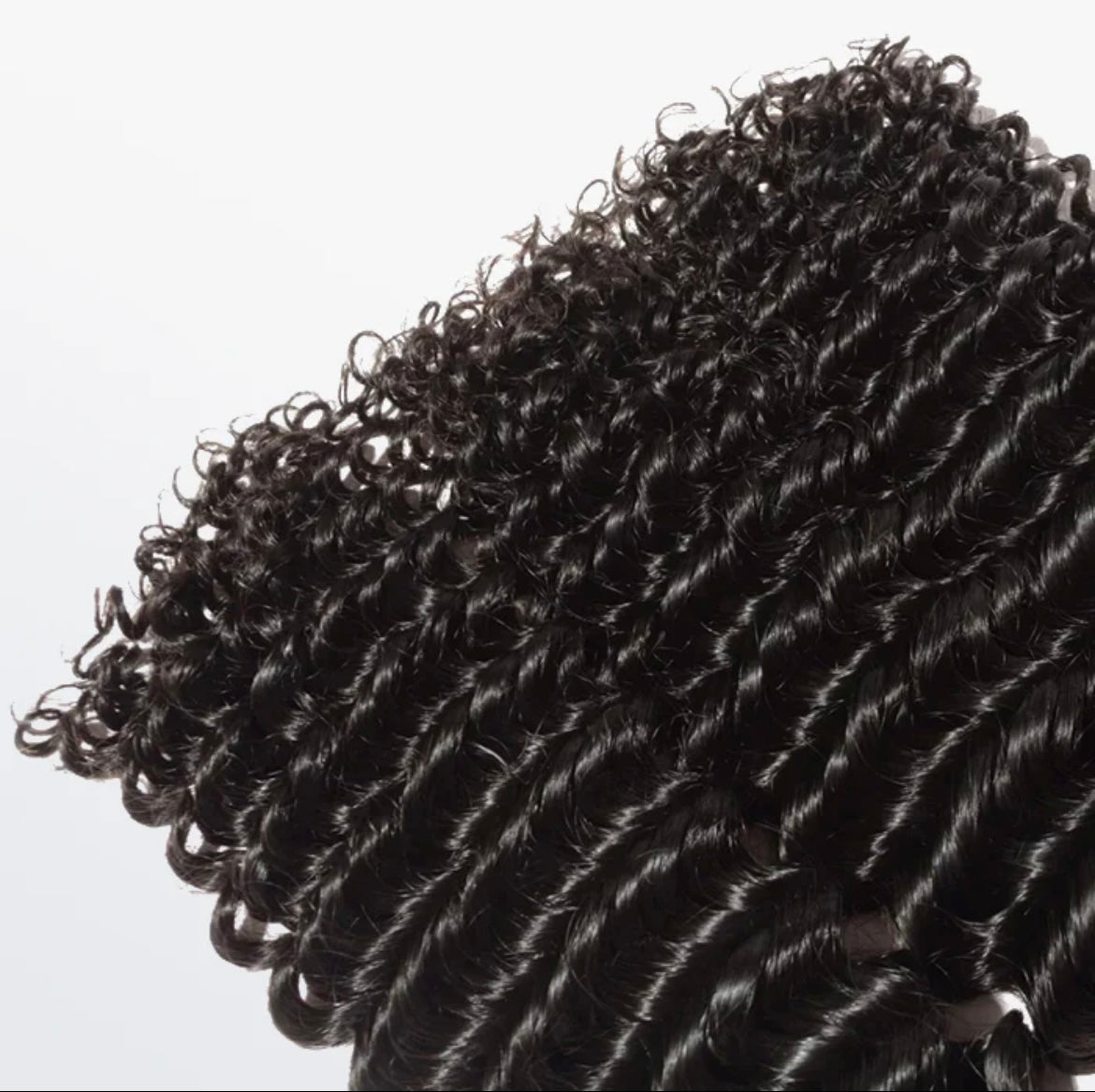 Deep curly virgin hair