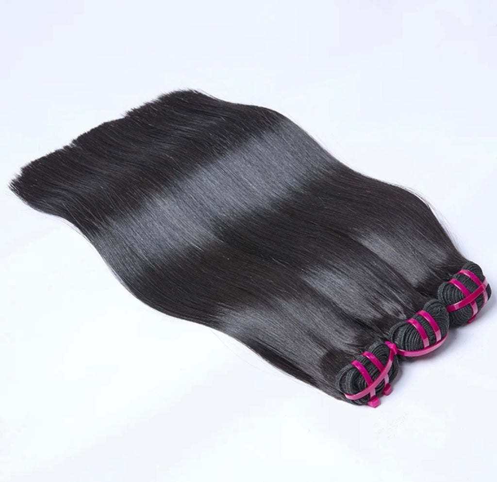 Raw Cambodian bone straight bundles