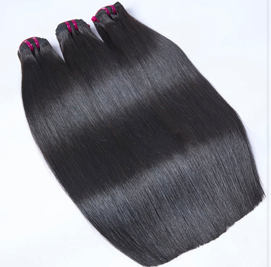 Raw Cambodian bone straight bundles